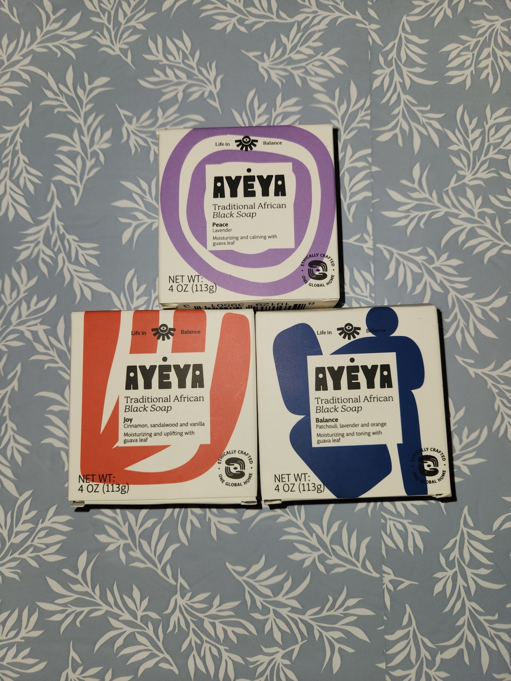 Traditional African Black Soap Trio